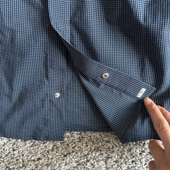 ArcTeryx KASLO Mens XL Plaid Long Sleeve Shirt With Zipper Pocket Blue - Picture 4 of 11